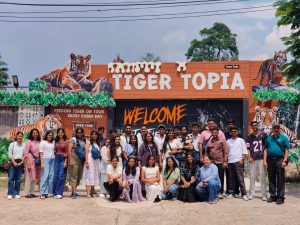 Roaring with confidence- MBA 2024-26 batch at Tiger Topia, Thailand